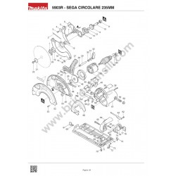 Ricambi Makita per Sega Circolare 5903R - Esploso