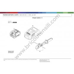 Ricambi Bosch per Trapano Battente a Batteria GSB 18V-150 C - Esploso - 1