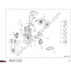 Lavor Original Parts for Pressure Cleaner RT-HP 1648 TR - Drawing - 1