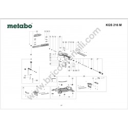 Metabo Spare Parts for Mitre Saw KGS 216 M - Drawing - 2