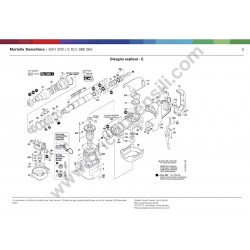 Ricambi Bosch per Martello Demolitore GSH 500 - Esploso