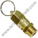 ABAC Pressure Relief Safety Valve 1/4" 10,5 Bar for Compressors