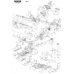 Femi Spare Parts for Slide Compound Mitresaw TR 1021 - Drawing