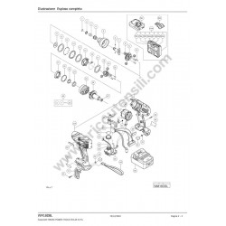 Ricambi Hitachi per Avvitatore ad Impulsi WM18DBL - Esploso