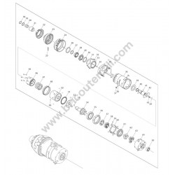 Makita Spare Parts for Cordless Impact Driver BTP131 - Drawing 1