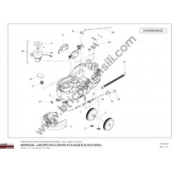 Ricambi Originali Lavor per Lavasciuga Pavimenti SCL QUICK 36B CBT - Esploso 6