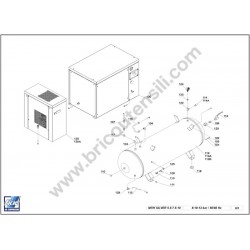 FIAC Parts for Compressors NEW SILVER 5.5-7.5-10 Stand Alone - Drawing  2