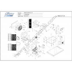 FIAC Spare Parts for Compressor NEW SILVER 5,5-10 - Drawing