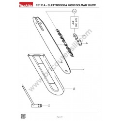 Ricambi Dolmar per Elettrosega ES171A - Esploso 3