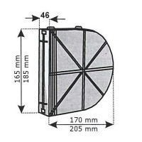 ABS Box  for Belt reels distance 165 mm