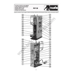 Ricambi Telwin per Puntatrice PCP 28 - Esploso