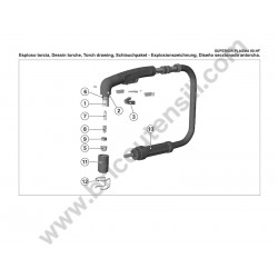 Telwin Spare Parts for Air Plasma Cutting Superior Plasma 90 HF - Torche Drawing