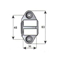 Guide straps vertical for rolling shutters