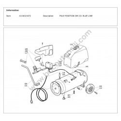 ABAC Parts for Air Compressor OM 231 BLU LINE - Drawing