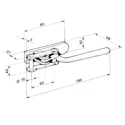Square Ring Lock for Trailers