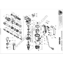Stayer Spare Parts for Rotary Hammer HD4BK - Drawing