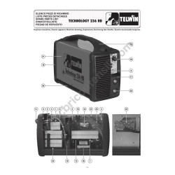 Ricambi Telwin per Saldatrice Inverter Technology 236 HD - Esploso