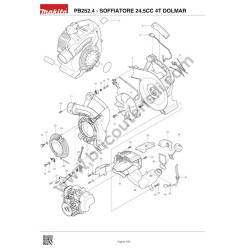 Dolmar PB252.4 Engine Blower Spare Parts - Drawing
