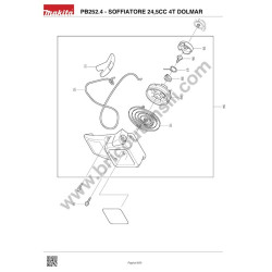 Ricambi Dolmar per Soffiatore 4T PB252.4 - Esploso - 4