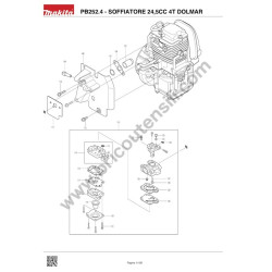 Ricambi Dolmar per Soffiatore 4T PB252.4 - Esploso - 5