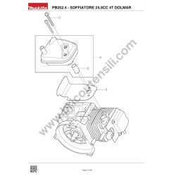 Dolmar PB252.4 Engine Blower Spare Parts - Drawing - 7