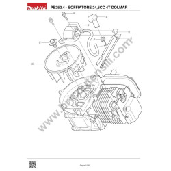 Ricambi Dolmar per Soffiatore 4T PB252.4 - Esploso - 8