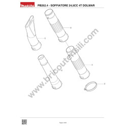 Ricambi Dolmar per Soffiatore 4T PB252.4 - Esploso - 9