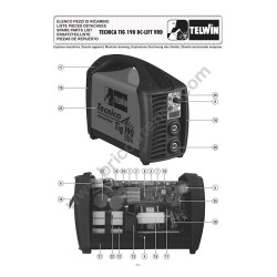 Ricambi Telwin per Saldatrice Inverter Tecnica Tig 190 DC-LIFT VRD