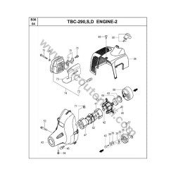 Tanaka Spare Parts for Brushcutter TBC-290 - Drawing 3