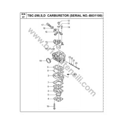 Tanaka Spare Parts for Brushcutter TBC-290 - Drawing 6