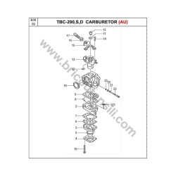 Tanaka Spare Parts for Brushcutter TBC-290 - Drawing 8