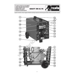 Telwin Spare Parts for Electrode Welding Quality - Drawing