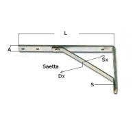 Shelf Lightweight with Support  "Fixed"