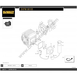 Ricambi DeWalt per Idropulitrice DXPW001CE - Esploso Motore