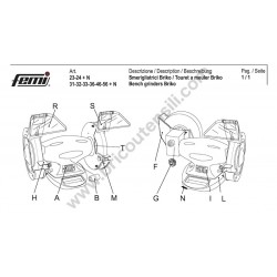 Ricambi Femi per Smerigliatrici Briko Job Line - Esploso