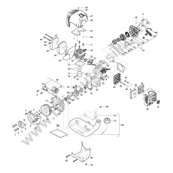 Alpina Spare Parts for Brushcutter ABR 42 - Engine Drawing