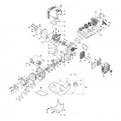 Ricambi Alpina per Decespugliatore ABR 42 D - Esploso Motore