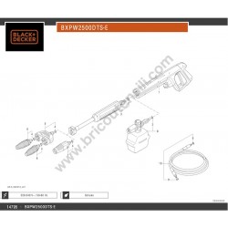 Black+Decker Parts for Pressure Washer BXPW2500DTS-E - Standard Accessories