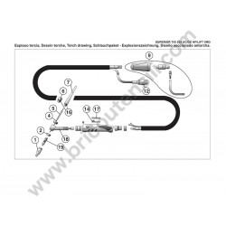 Telwin Parts for Inverter SUPERIOR TIG 252 AC/DC HF/LIFT VRD 400V - Torch Drawing
