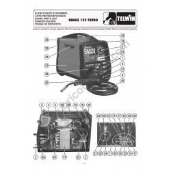 Ricambi Telwin per Saldatrici Bimax 132 Turbo - Esploso