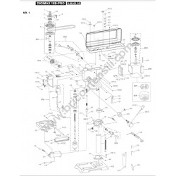 FEMI Drill Press DIGI MAX 16B PRO Spare Parts - Drawing