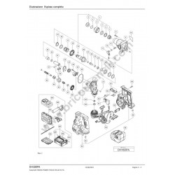 Hikoki DH18DPA Cordless Rotary Hammer Parts - Drawing