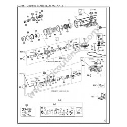 DEWALT D25481 Type 1 Rotary Hammer Spare Parts - Drawing 1