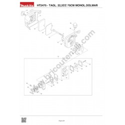 Dolmar HT2475 Hedge Trimmer Spare Parts - Drawing 2