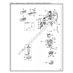 DeWalt D25614K Type 1 Spare Parts - Handle Switch SA
