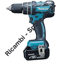 Makita DHP459 Cordless Combi-drill Spare Parts