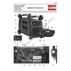 Ricambi Telwin per Plasma TECHNOLOGY PLASMA 60 XT - Esploso Macchina