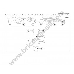 Ricambi Telwin per Plasma TECHNOLOGY PLASMA 60 XT - Esploso Torcia