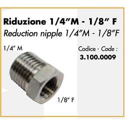 Lavorwash Lance High Pression Nozzles 1/4"M - 1/4-1/8 Reduction
