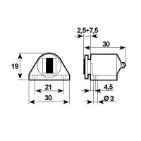 Magnetic lock to apply Round "adjustable"
